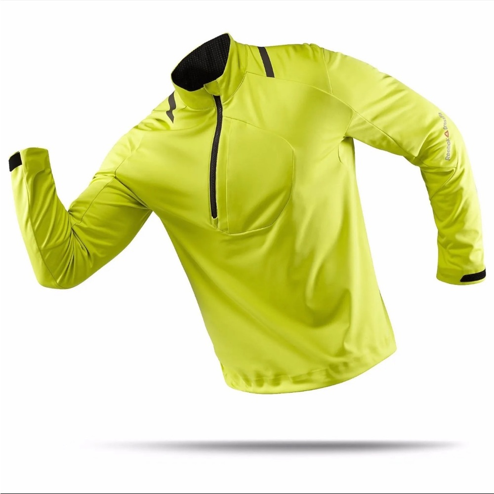 Reebok Crossfit Windstopper Rainstopper Gore Jacket Men's Large L Yellow